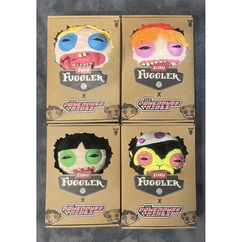 Zuru Fuggler Powerpuff Girls Complete Set of 4 Plush Dolls 2026